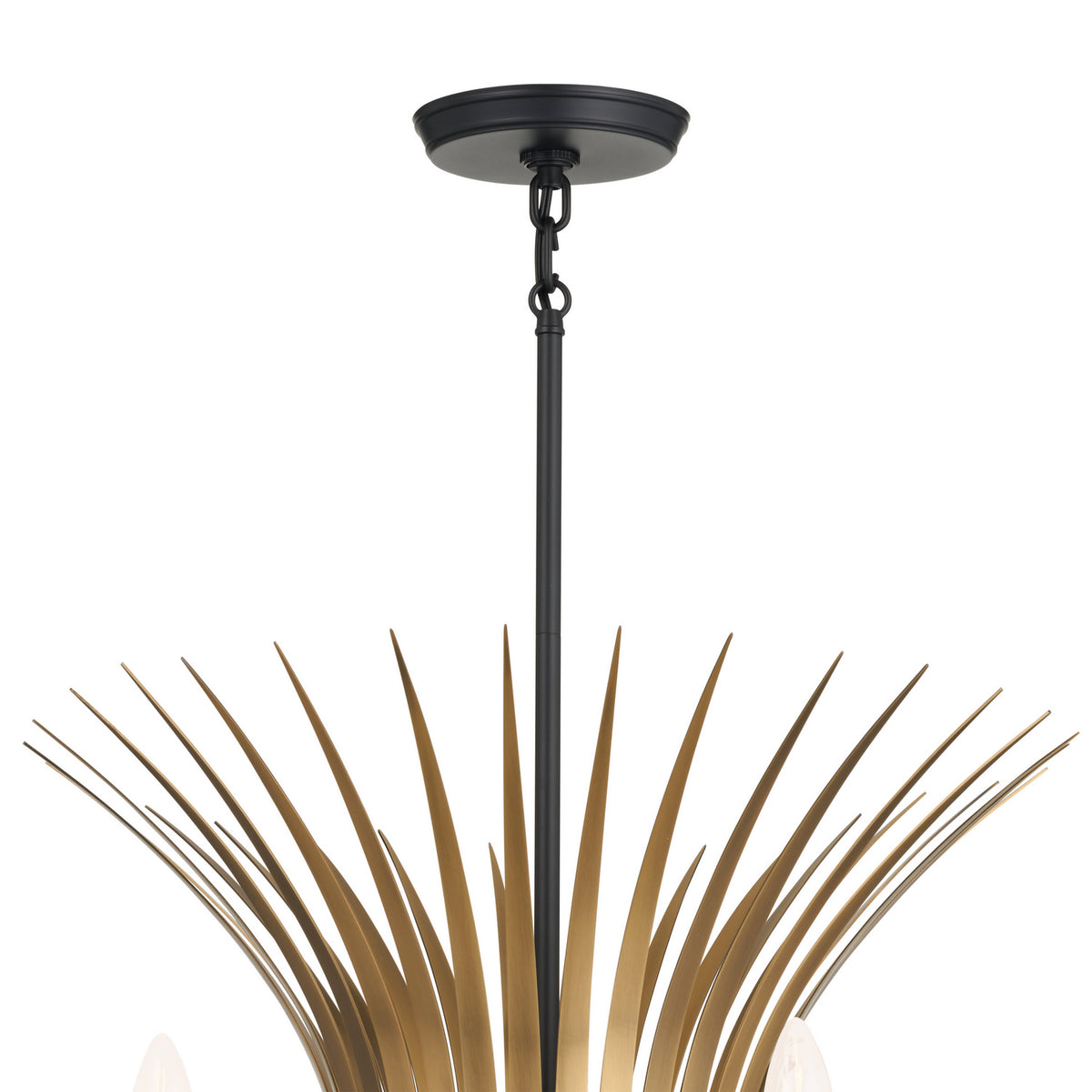 KICHLER 52459BK Felicity 37" 9 Light Chandelier Black