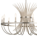 KICHLER 52459NI Felicity 37" 9 Light Chandelier Brushed Nickel