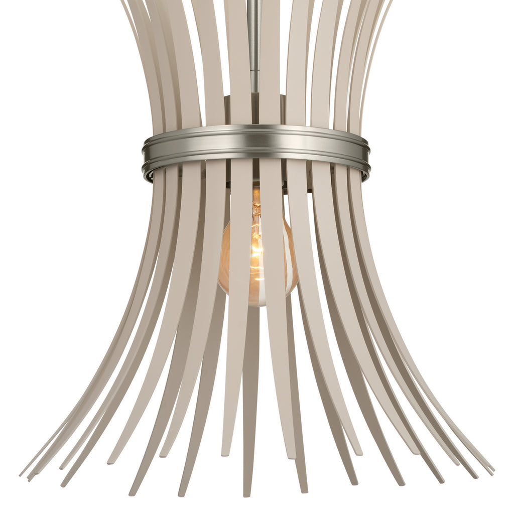 KICHLER 52460NI Felicity 12.5" 1 Light Pendant Brushed Nickel