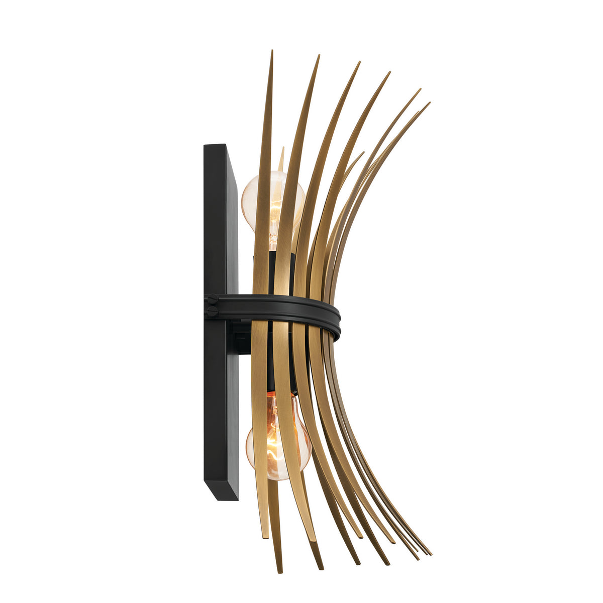 KICHLER 52461BK Felicity 16" 1 Light Wall Sconce Black