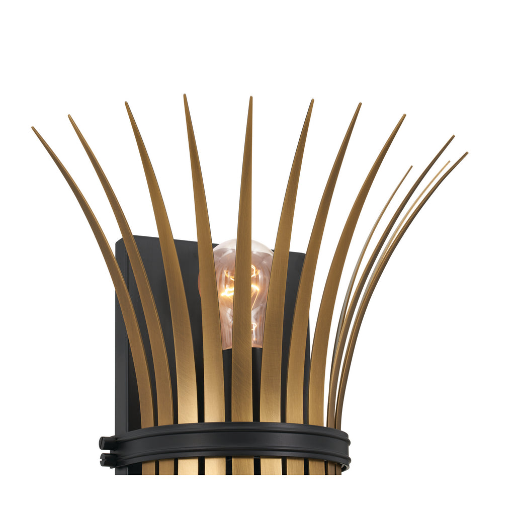 KICHLER 52461BK Felicity 16" 1 Light Wall Sconce Black