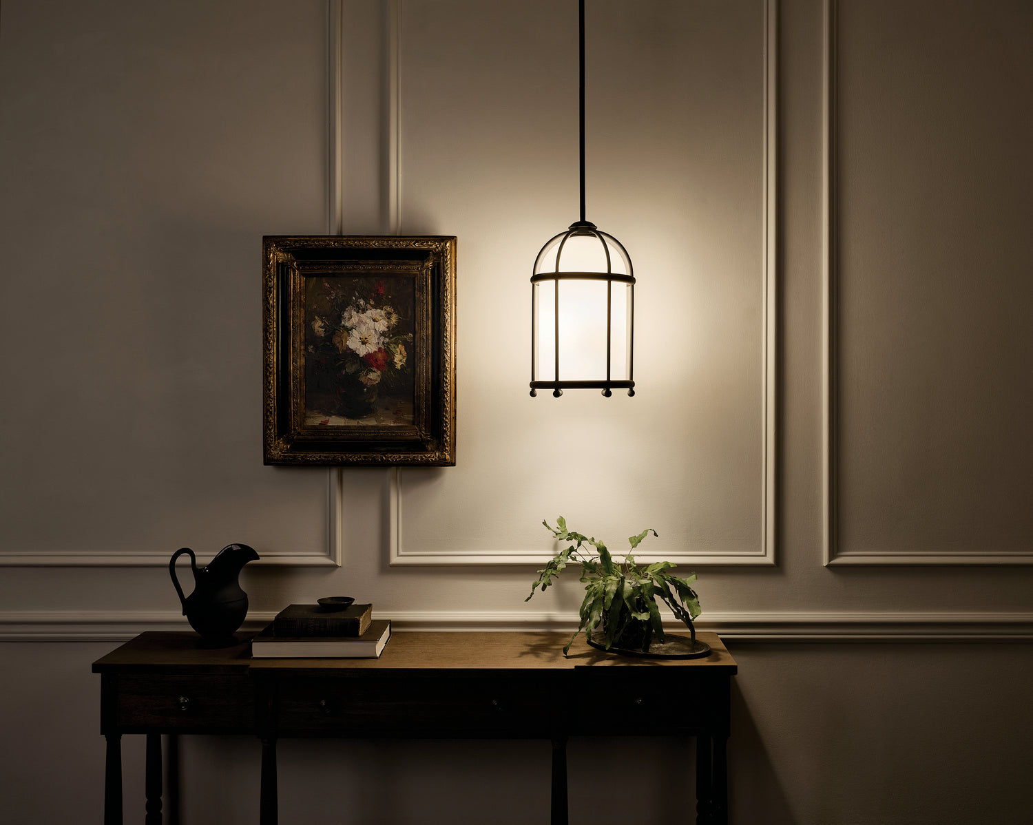 KICHLER 52464BKT Topiary 10" 1 Light Pendant Textured Black