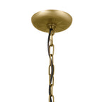KICHLER 52465NBR Heddle 15" 3 Light Convertible Chandelier Natural Brass