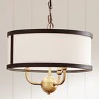 KICHLER 52465NBR Heddle 15" 3 Light Convertible Chandelier Natural Brass