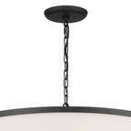 KICHLER 52466BKT Heddle 30" 6 Light Chandelier Textured Black