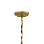 KICHLER 52466NBR Heddle 30" 6 Light Chandelier Natural Brass