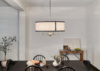 KICHLER 52466NBR Heddle 30" 6 Light Chandelier Natural Brass