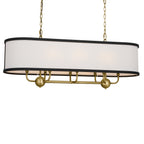 KICHLER 52467NBR Heddle 42.5" 8 Light Linear Chandelier Natural Brass