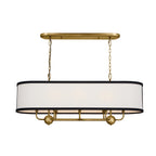 KICHLER 52467NBR Heddle 42.5" 8 Light Linear Chandelier Natural Brass