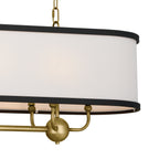 KICHLER 52467NBR Heddle 42.5" 8 Light Linear Chandelier Natural Brass