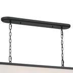 KICHLER 52467BKT Heddle 42.5" 8 Light Linear Chandelier Textured Black
