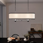 KICHLER 52467BKT Heddle 42.5" 8 Light Linear Chandelier Textured Black