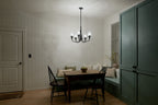 KICHLER 52468BK Melis 26.5" 5 Light Chandelier Black