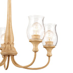KICHLER 52468WMP Melis 26.5" 5 Light Chandelier Warm Maple Wood
