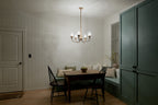 KICHLER 52468WMP Melis 26.5" 5 Light Chandelier Warm Maple Wood