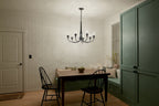 KICHLER 52469BK Melis 35.5" 7 Light Chandelier Black