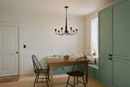 KICHLER 52469BK Melis 35.5" 7 Light Chandelier Black