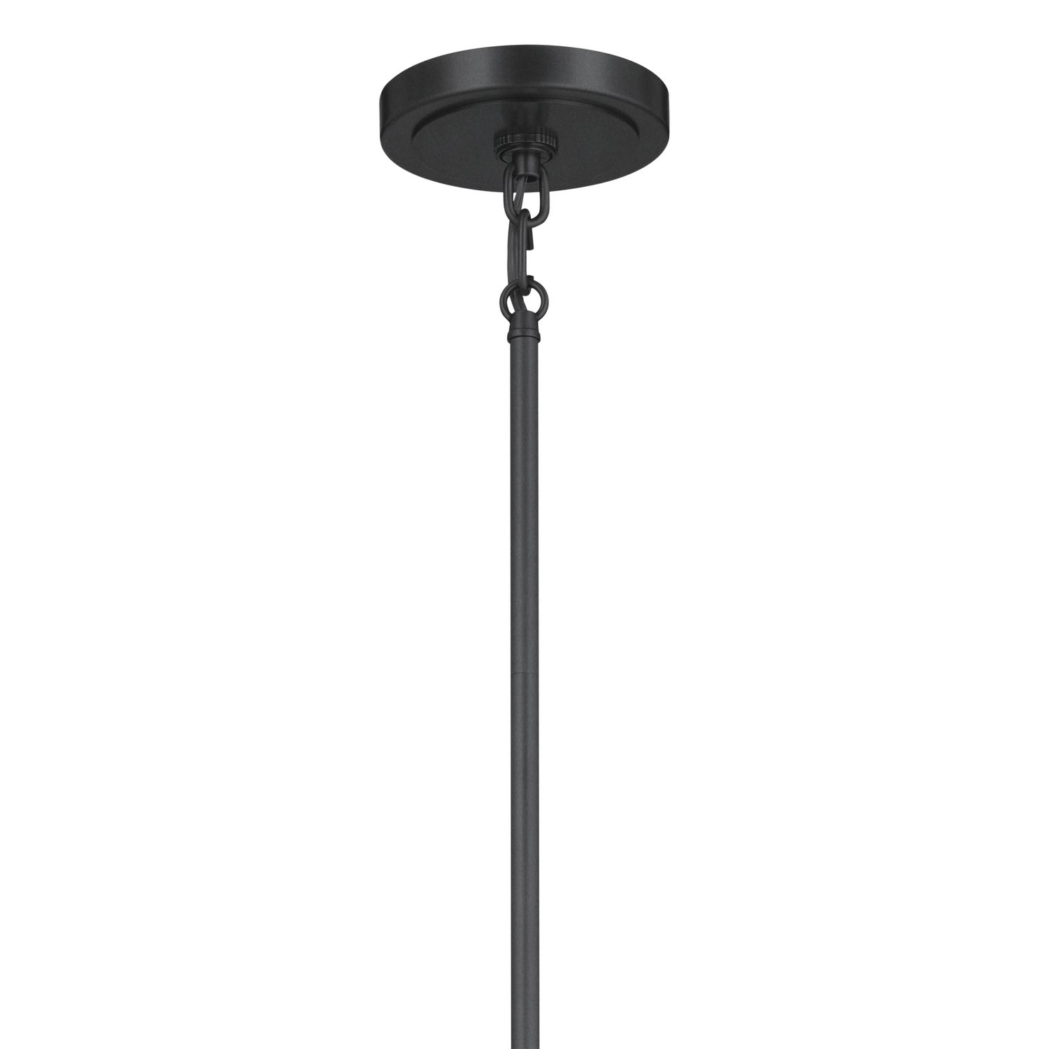 KICHLER 52470BK Karthe 28.5" 6 Light Chandelier Black