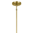 KICHLER 52470NBR Karthe 28.5" 6 Light Chandelier Natural Brass