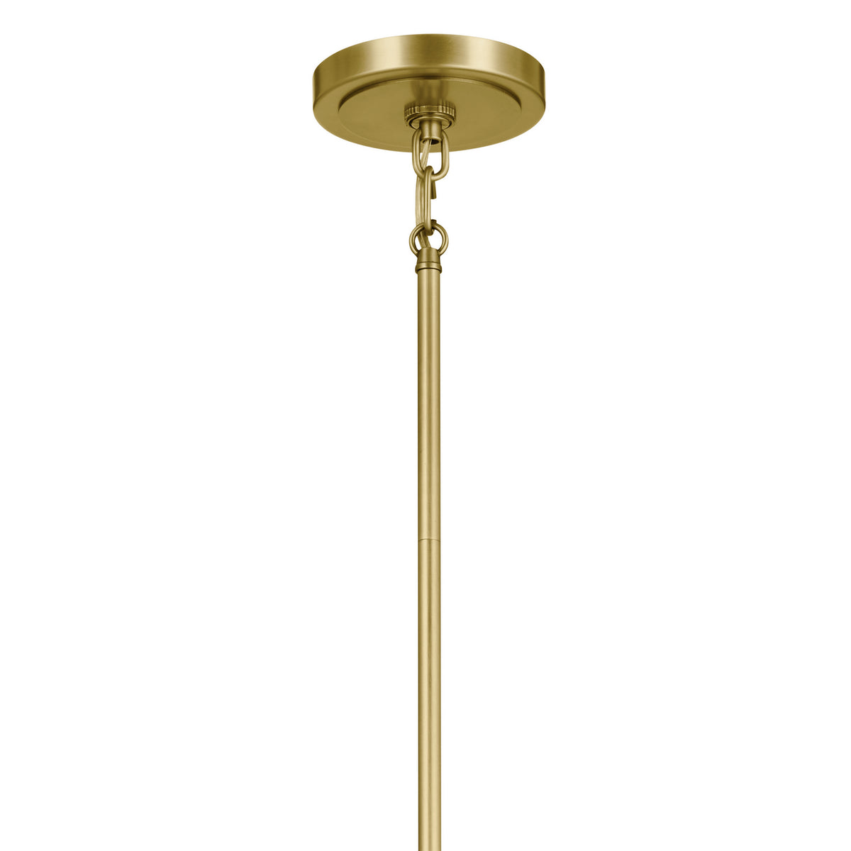 KICHLER 52470NBR Karthe 28.5" 6 Light Chandelier Natural Brass