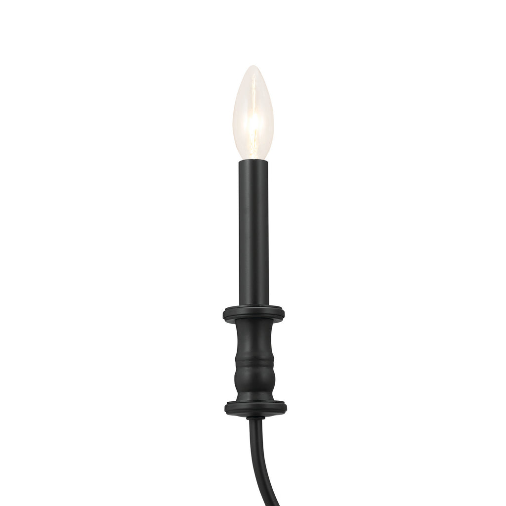 KICHLER 52471BK Karthe 42" 9 Light Chandelier Black