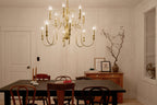 KICHLER 52472NBR Karthe 42" 12 Light Chandelier Natural Brass