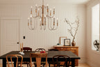 KICHLER 52472NI Karthe 42" 12 Light Chandelier Brushed Nickel