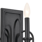 KICHLER 52473BK Karthe 14" 3 Light Wall Sconce Black