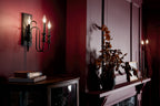 KICHLER 52473BK Karthe 14" 3 Light Wall Sconce Black