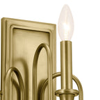 KICHLER 52473NBR Karthe 14" 3 Light Wall Sconce Natural Brass