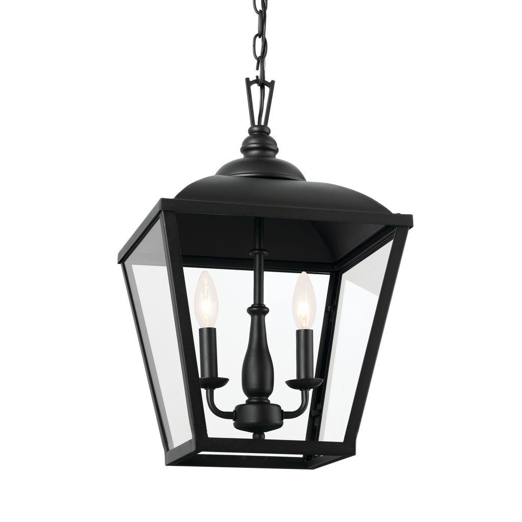 KICHLER 52474BKT Gentle Hill 19" 2 Light Pendant Textured Black