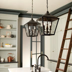 KICHLER 52474BKT Gentle Hill 19" 2 Light Pendant Textured Black