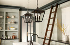 KICHLER 52474BKT Gentle Hill 19" 2 Light Pendant Textured Black