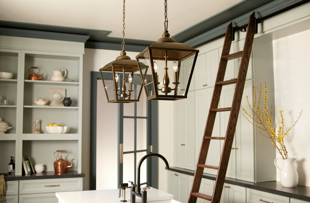 KICHLER 52474CHZ Gentle Hill 19" 2 Light Pendant Character Bronze