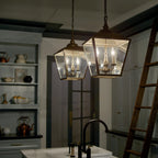 KICHLER 52474CHZ Gentle Hill 19" 2 Light Pendant Character Bronze