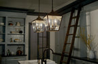 KICHLER 52474CHZ Gentle Hill 19" 2 Light Pendant Character Bronze