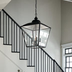 KICHLER 52475BKT Gentle Hill 27.5" 4 Light Foyer Pendant Textured Black
