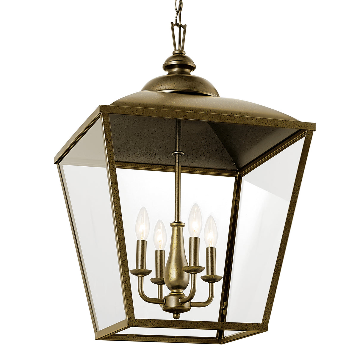 KICHLER 52475CHZ Gentle Hill 27.5" 4 Light Foyer Pendant Character Bronze