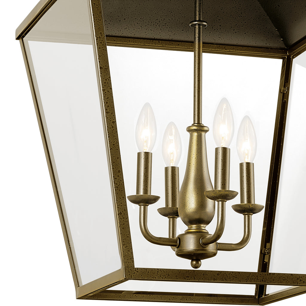 KICHLER 52475CHZ Gentle Hill 27.5" 4 Light Foyer Pendant Character Bronze