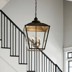 KICHLER 52475CHZ Gentle Hill 27.5" 4 Light Foyer Pendant Character Bronze