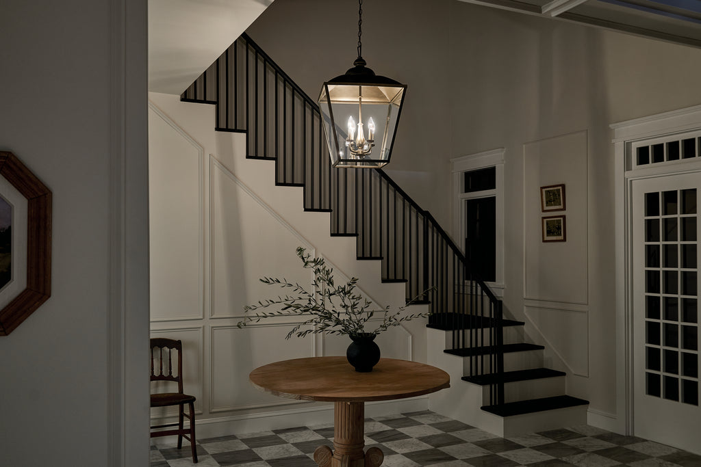 KICHLER 52475CHZ Gentle Hill 27.5" 4 Light Foyer Pendant Character Bronze