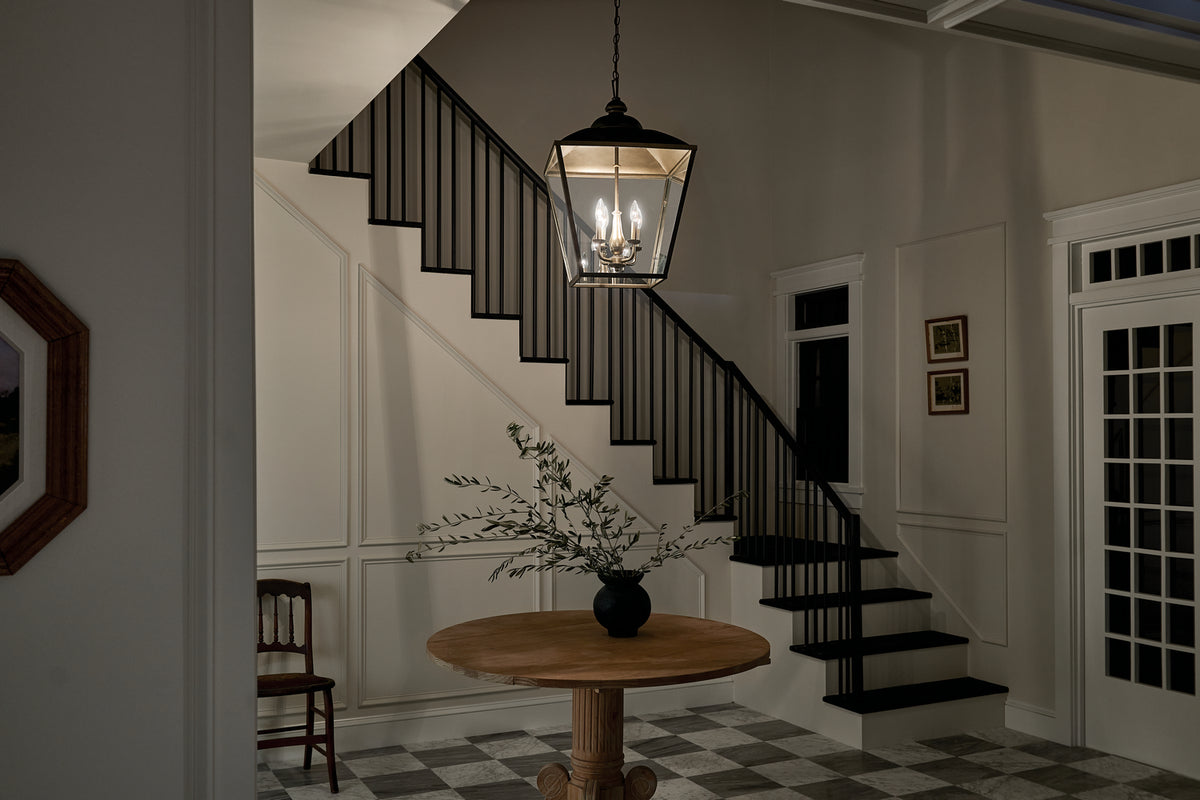KICHLER 52475CHZ Gentle Hill 27.5" 4 Light Foyer Pendant Character Bronze