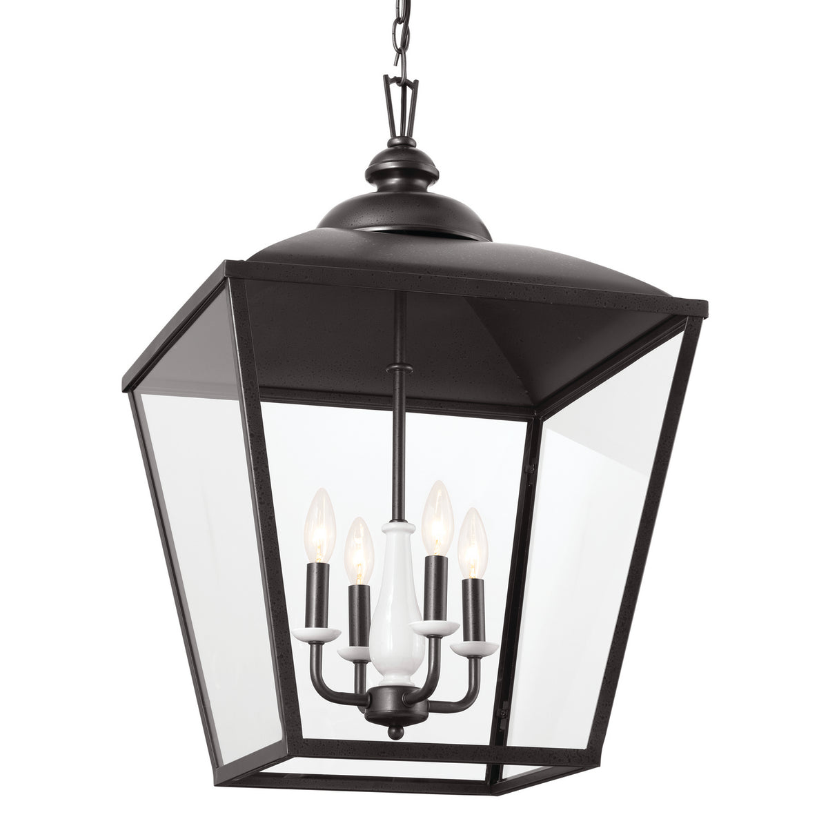 KICHLER 52475AVI Gentle Hill 27.5" 4 Light Foyer Pendant Anvil Iron