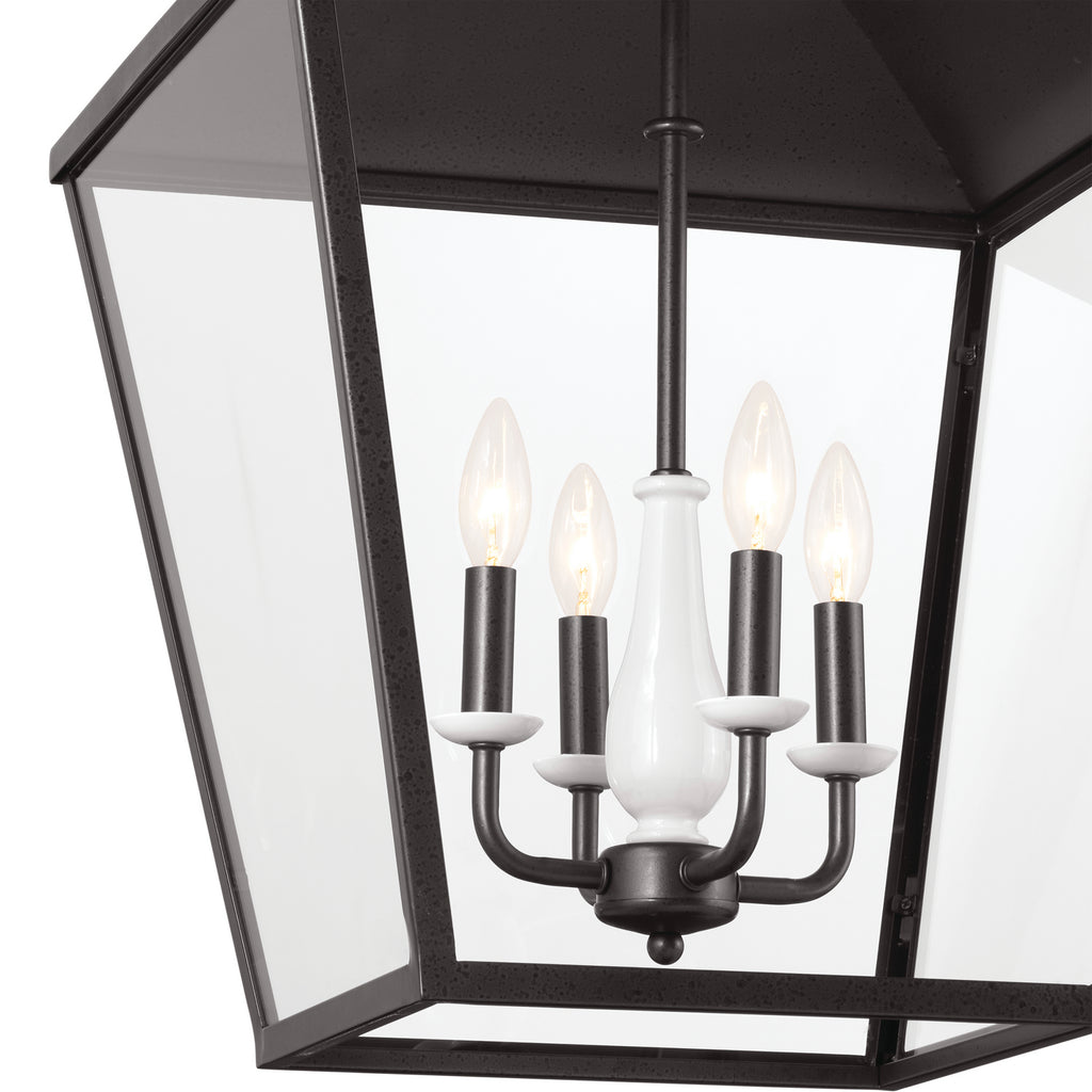 KICHLER 52475AVI Gentle Hill 27.5" 4 Light Foyer Pendant Anvil Iron