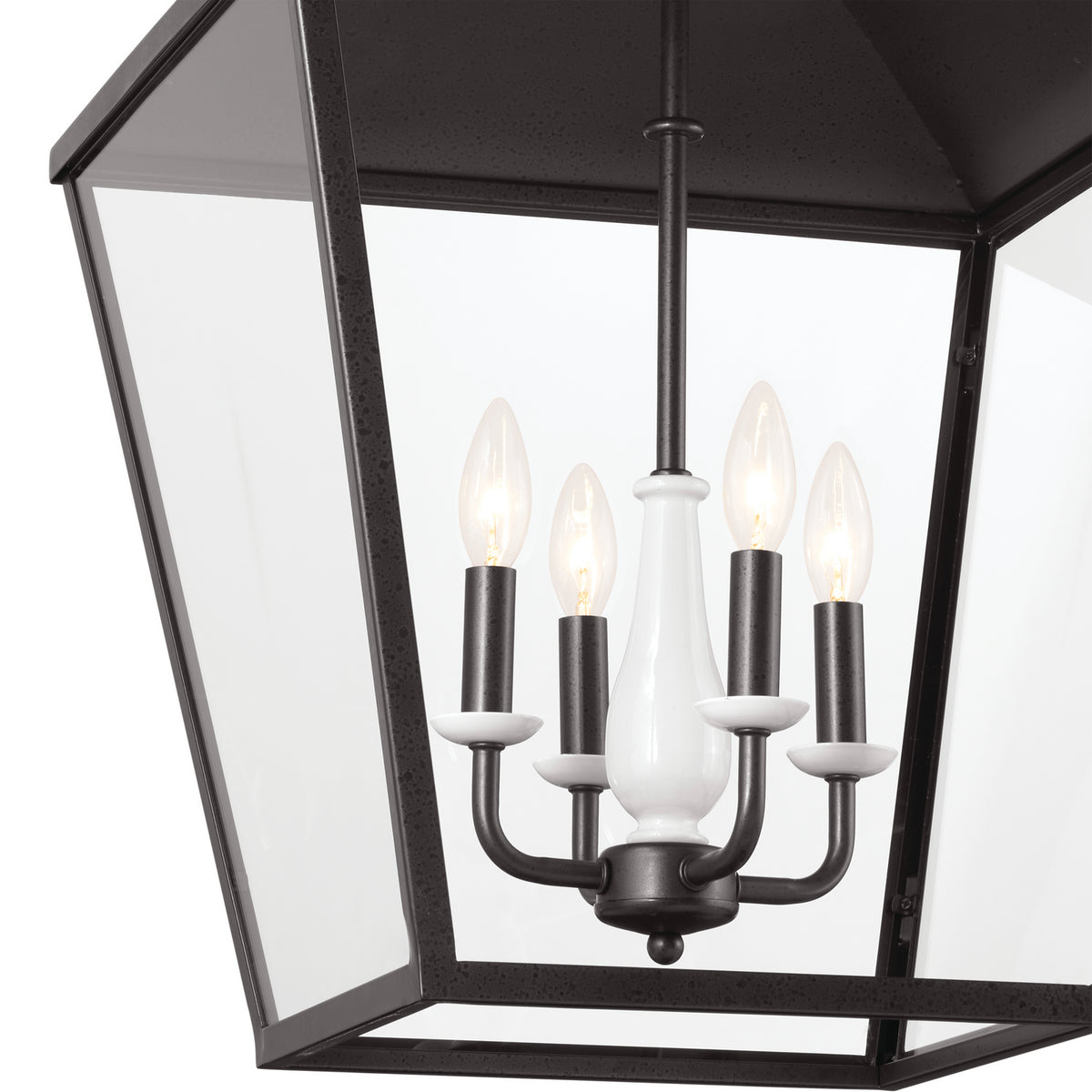 KICHLER 52475AVI Gentle Hill 27.5" 4 Light Foyer Pendant Anvil Iron