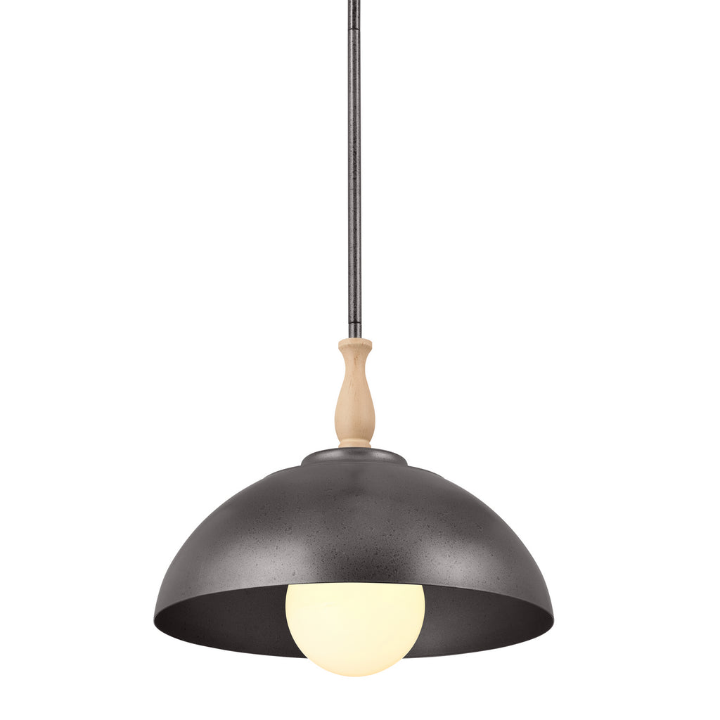 KICHLER 52476AVI Thera 14" 1 Light Pendant Anvil Iron