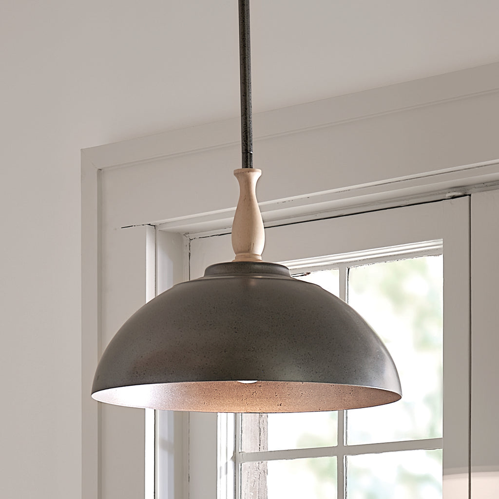 KICHLER 52476AVI Thera 14" 1 Light Pendant Anvil Iron