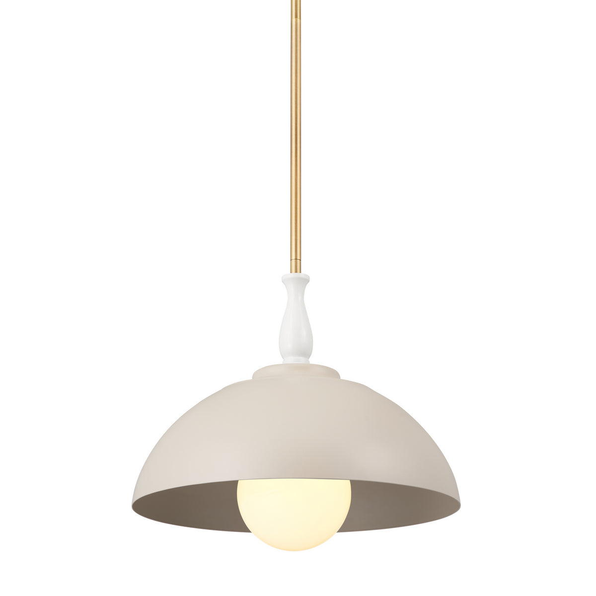 KICHLER 52476GRG Thera 14" 1 Light Pendant Greige