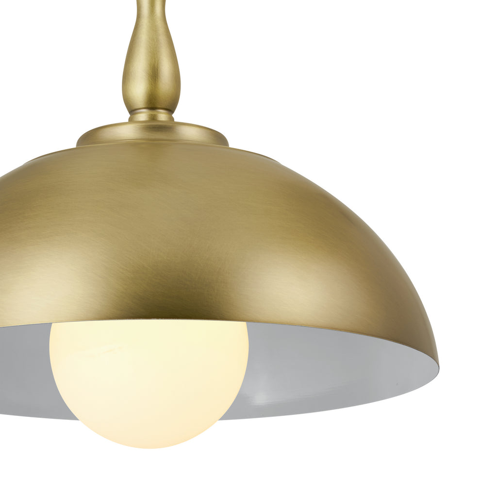 KICHLER 52476NBR Thera 14" 1 Light Pendant Natural Brass