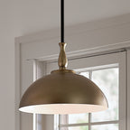 KICHLER 52476NBR Thera 14" 1 Light Pendant Natural Brass